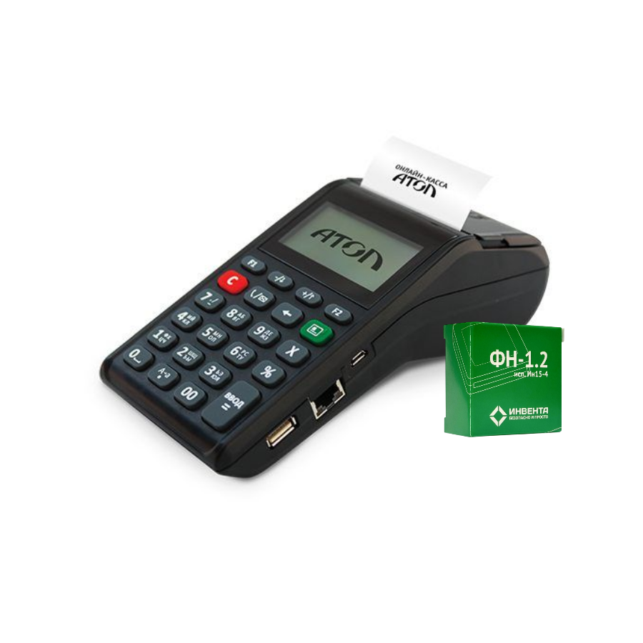 ККТ АТОЛ 91Ф. Черный. с ФН 1.2 15 мес. Ethernet. 2G. Bluetooth. Wi-Fi. 5.0