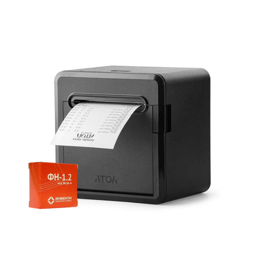 ККТ АТОЛ 22 v 2 Ф. Черный. с ФН 1.2 36 мес. USB. RS-232. Ethernet. 5.0