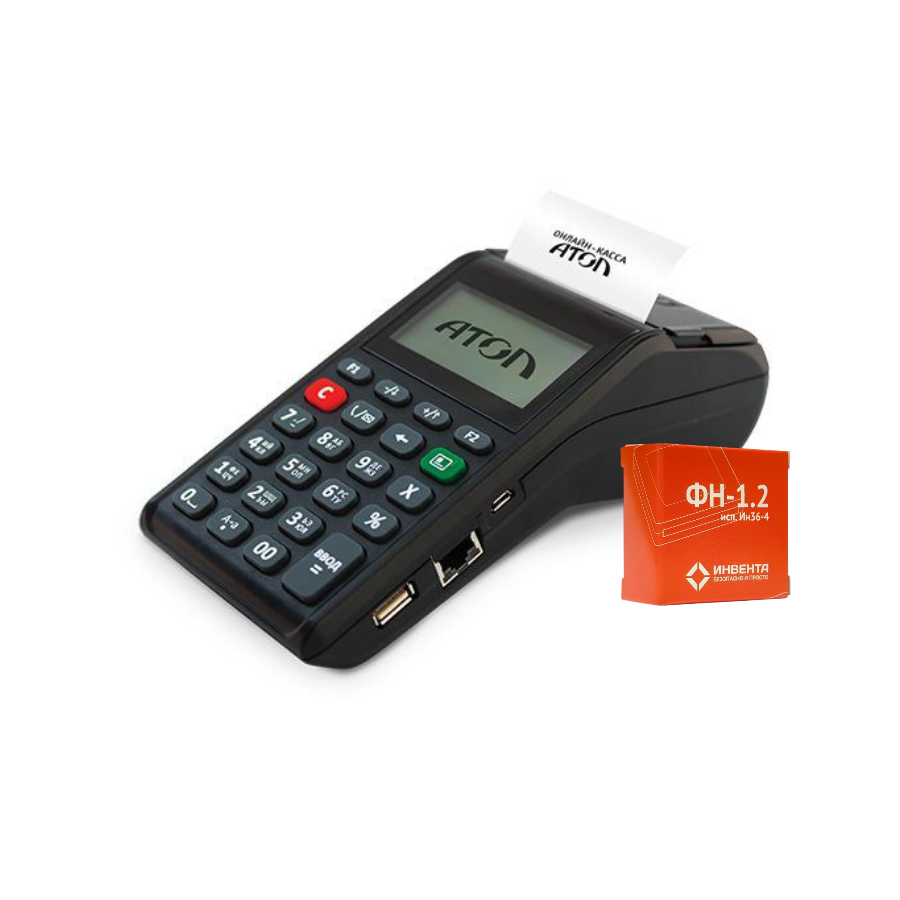 ККТ АТОЛ 91Ф. Черный. с ФН 1.2 36 мес. Ethernet. 2G. Bluetooth. Wi-Fi. 5.0