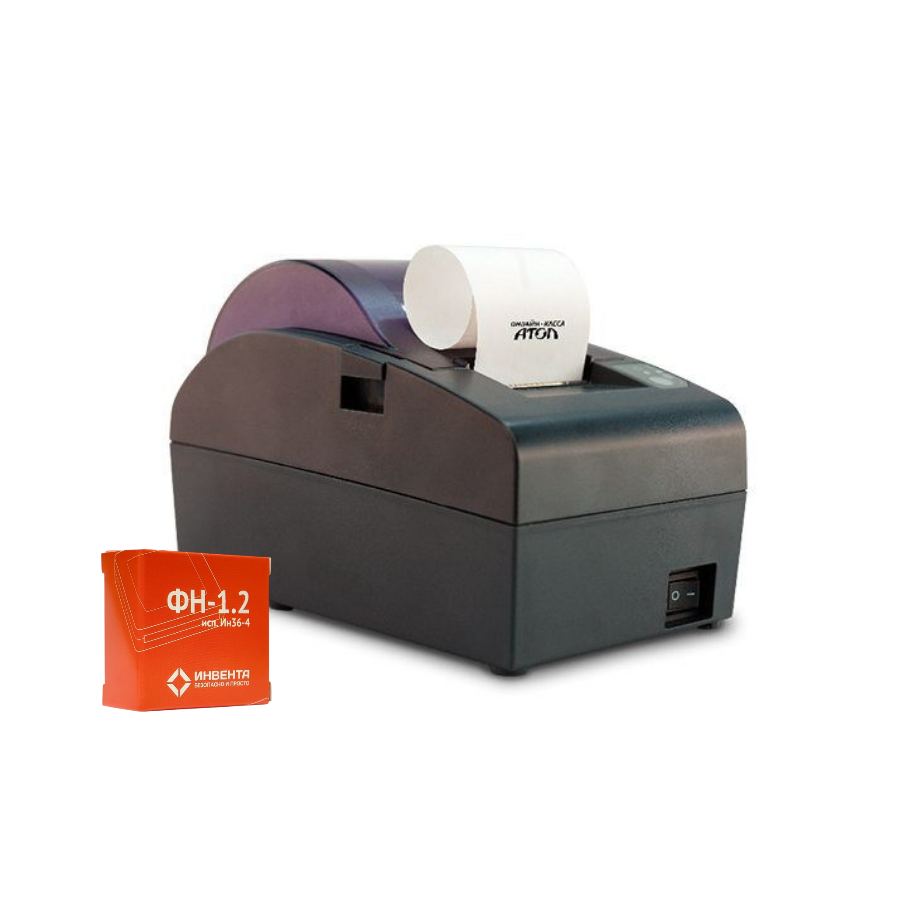 ККТ АТОЛ 50Ф. Темно-серый. с ФН 1.2 36 мес. USB. 5.0