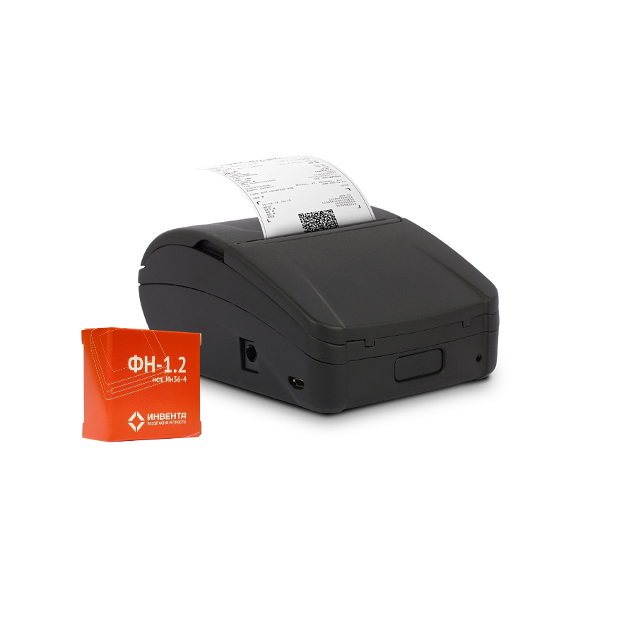 ККТ АТОЛ 1Ф. Черный. с ФН 1.2 36 мес. USB. БП. 5.0